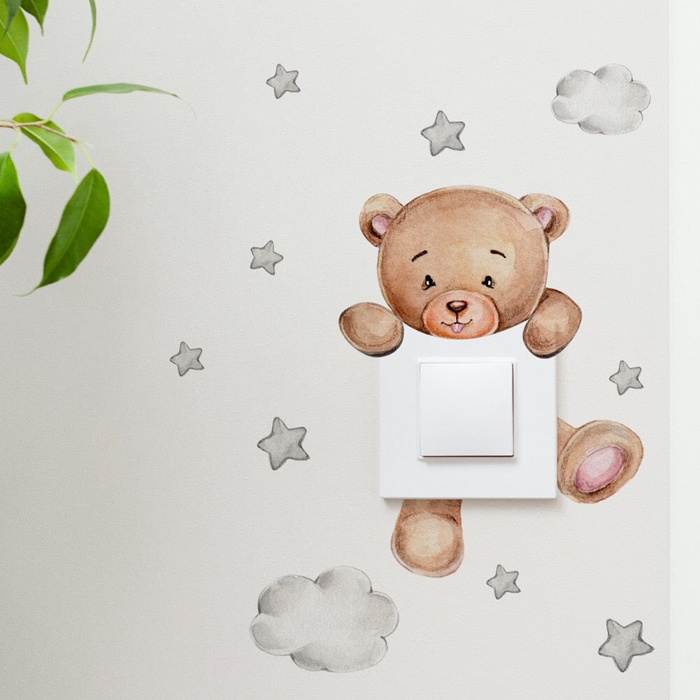 Stickybear™ - Sticker ourson décoratif | Chambre d'enfants - Les trésors de Zoé