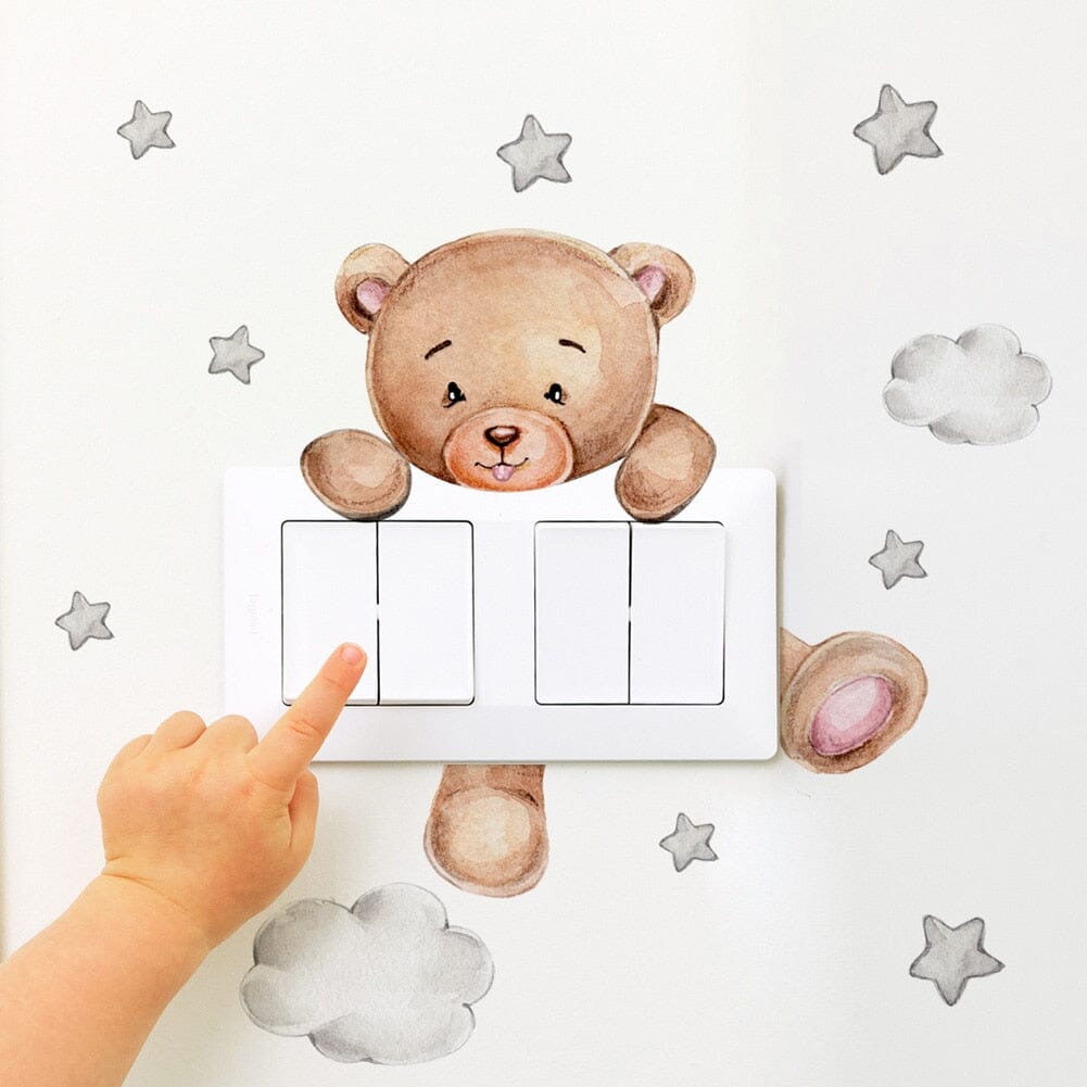 Stickybear™ - Sticker ourson décoratif | Chambre d'enfants - Les trésors de Zoé