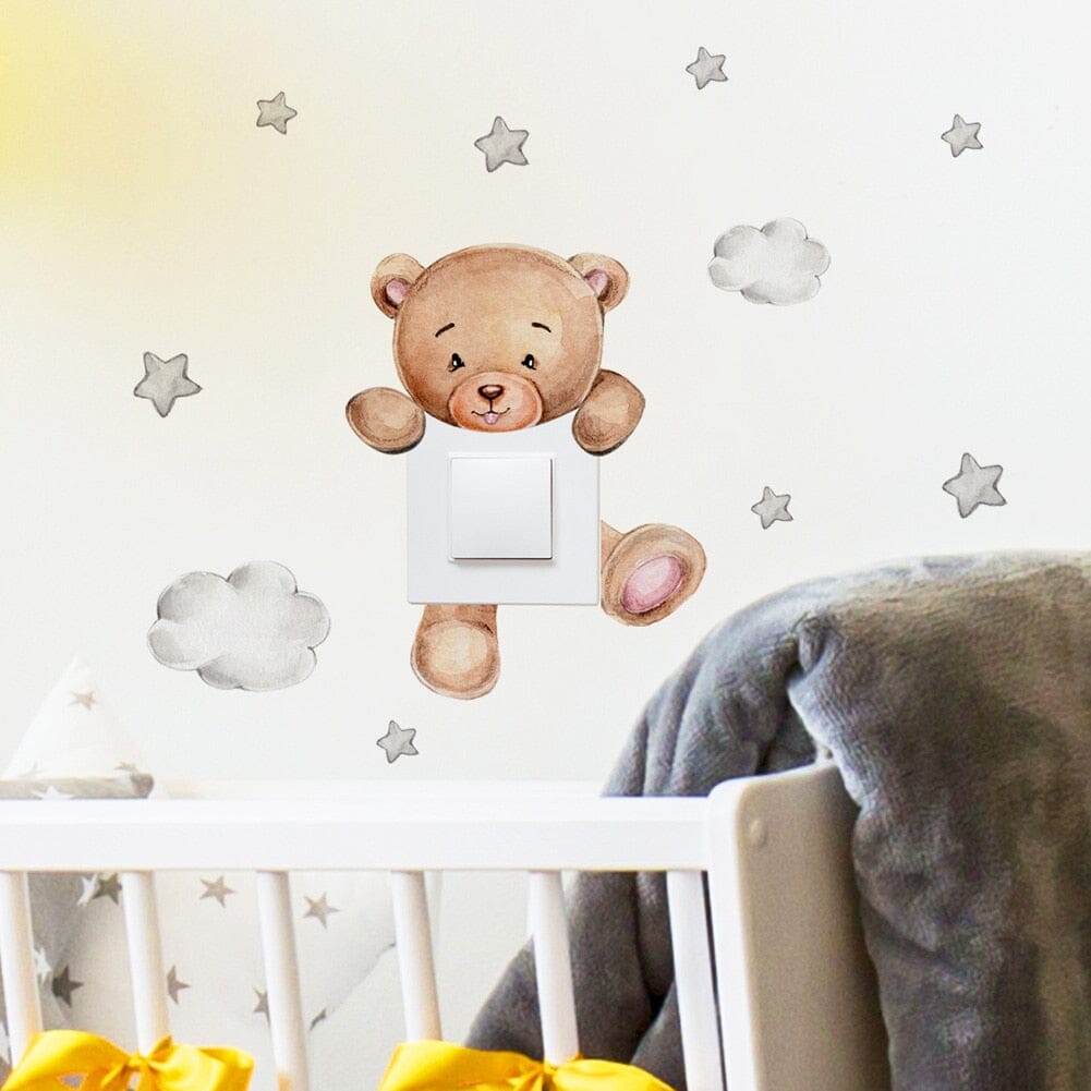 Stickybear™ - Sticker ourson décoratif | Chambre d'enfants - Les trésors de Zoé