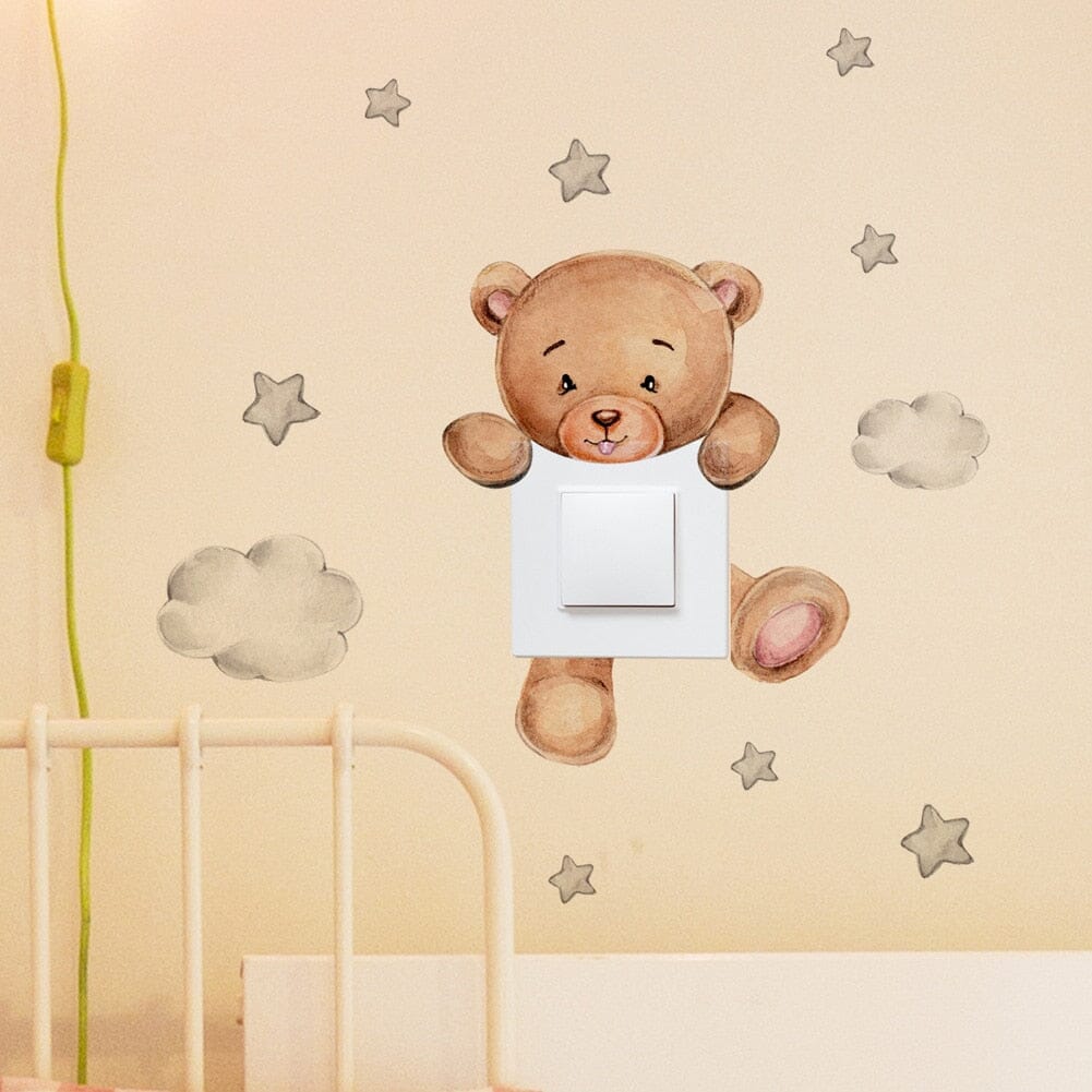 Stickybear™ - Sticker ourson décoratif | Chambre d'enfants - Les trésors de Zoé