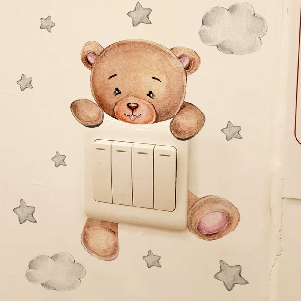 Stickybear™ - Sticker ourson décoratif | Chambre d'enfants - Les trésors de Zoé