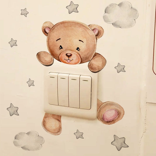 Stickybear™ - Sticker ourson décoratif | Chambre d'enfants - Les trésors de Zoé